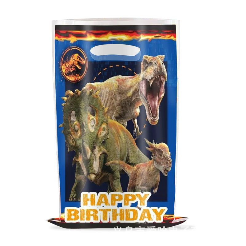 10pcs Cartoon Dinosaur Candy Bags Party Gift Bags Child Party Loot Bags Boy Girl Kids Birthday Party Favors Supplies Decor