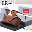 RBsunny Classic Polarized Sunglasses Men Women Retro Half Frame UV400 Glasses Male Popular Anti-glare Travel Driving Eyewear