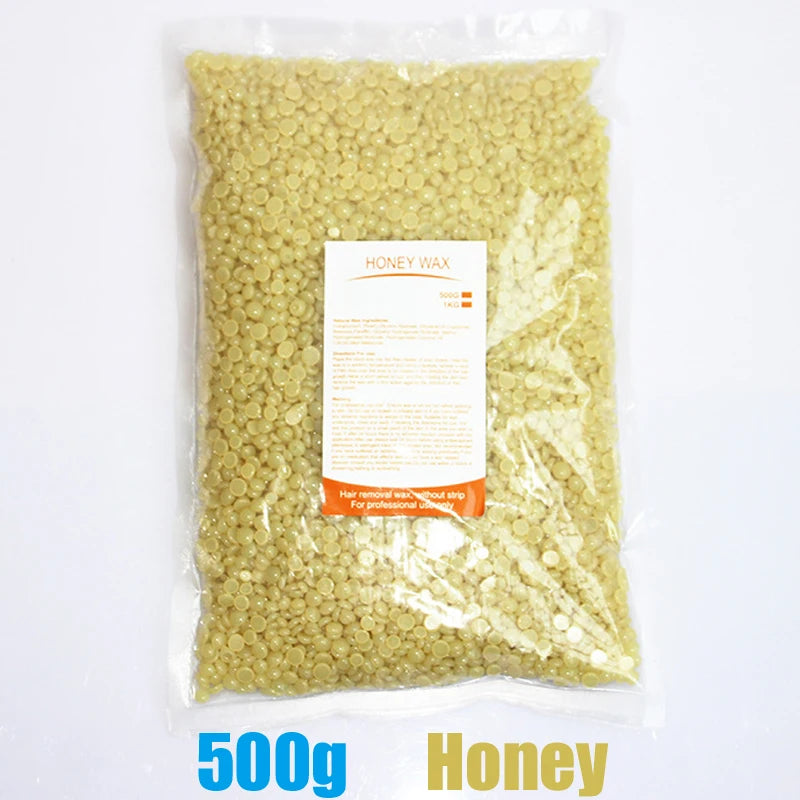 400g/500g Waxing Wax for Hair Removal Hard Wax Beans Depilatory Hot Film Wax Beads for Full Body