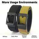 TUSHI Hard Thickened gun hanging double-layer nylon cloth tactical belt for Men versatile outdoor automatic buckle men's belt