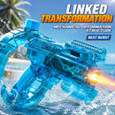 Electric Water Gun with Flashing Function That Continuously Delivers Powerful Water Spray Summer Outdoor Toy Children's Gift