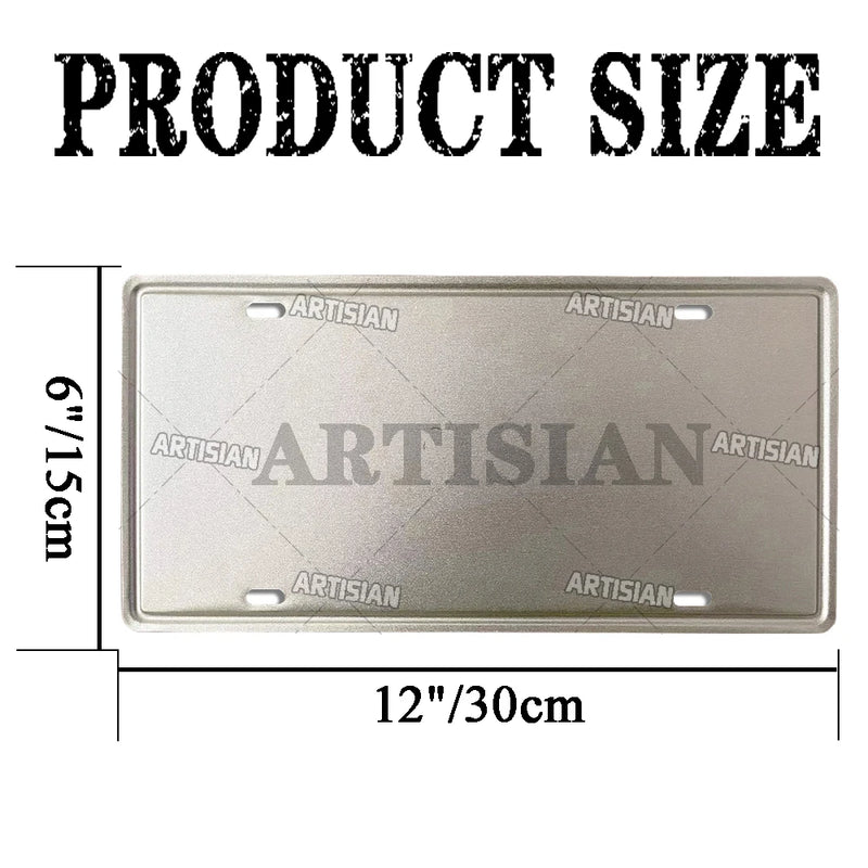 Artisian USA License Plate Landmark Tin Plaque US City State Metal Sign Wall Decor Garage Bar Pub Club Hotel Cafe Kitchen Home