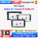 2 Din Android 12 Stereo Car Radio multimedia Player GPS Navi For Opel Corsa C Signum Vivaro Astra H Corsa D Zafira Tigra Twintop
