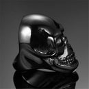 Vintage Men Rings Skeleton Punk Rock Jewelry Black Skull Ring Halloween Party Gift Accessories