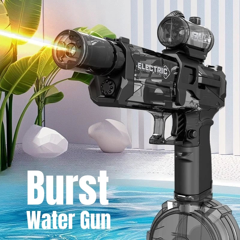 Children High Pressure Electric Water Gun Toys Summer Outdoor Beach Pool Garden Fight Games Kids Automatic Bursts Watergun Gifts