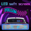 Auto-LED-Matrix-Pixel-Panel DIY RGB-Beleuchtung Graffiti Laufschrift Windschutzscheiben-Werbebildschirm Bluetooth APP-Steuerung