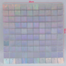 90x180cm Shimmer Wall Backdrop 18Pcs Iridescent Silver Sequin Shimer Wall Panels for Birthday Party Wedding Marriage Decorations