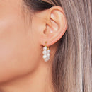 5-6mm Natural Freshwater Pearls Flat Round Shape Earrings 925 Sterling Silver Fashion Trendy Style Jewelry Gifts for Women