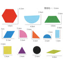 Diikamiiok Wooden 3D Puzzles Geometric Shape Tangram Jigsaw Puzzle Kids Wood Toy Baby Montessori Educational Toys for Children