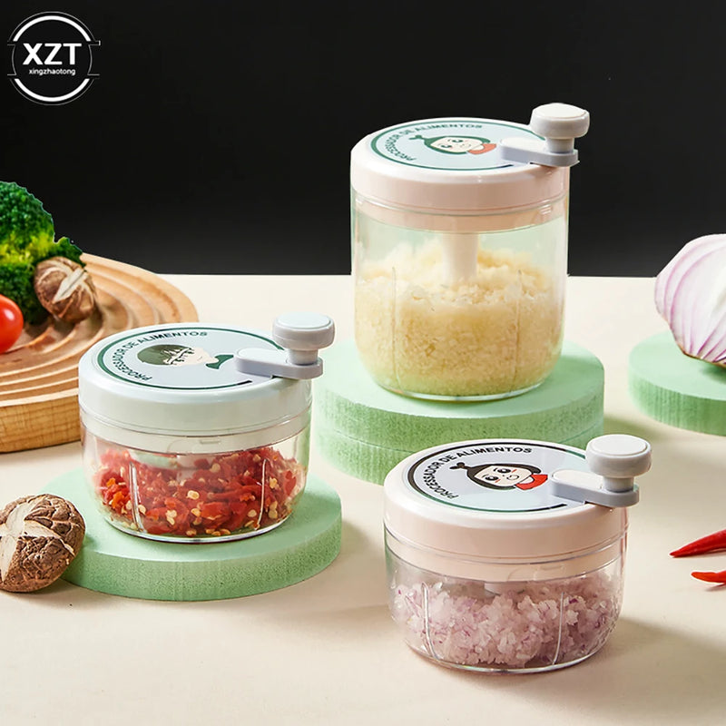 1pcs Multi-functional Garlic Grinder Household Baby Vegetables and Fruits Auxiliary Cooking Machine Kitchen Manual Garlic Grinde