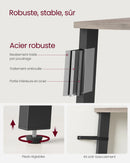 VASAGLE Corner Shelf Unit, 4-Tier Corner Shelf, Ladder Shelf for Living Room, Bookshelf or Plant Stand, Industrial Accent