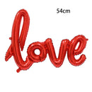 1PC I love you heart shaped foil balloon Valentine's day romantic wedding wedding room decoration decoration