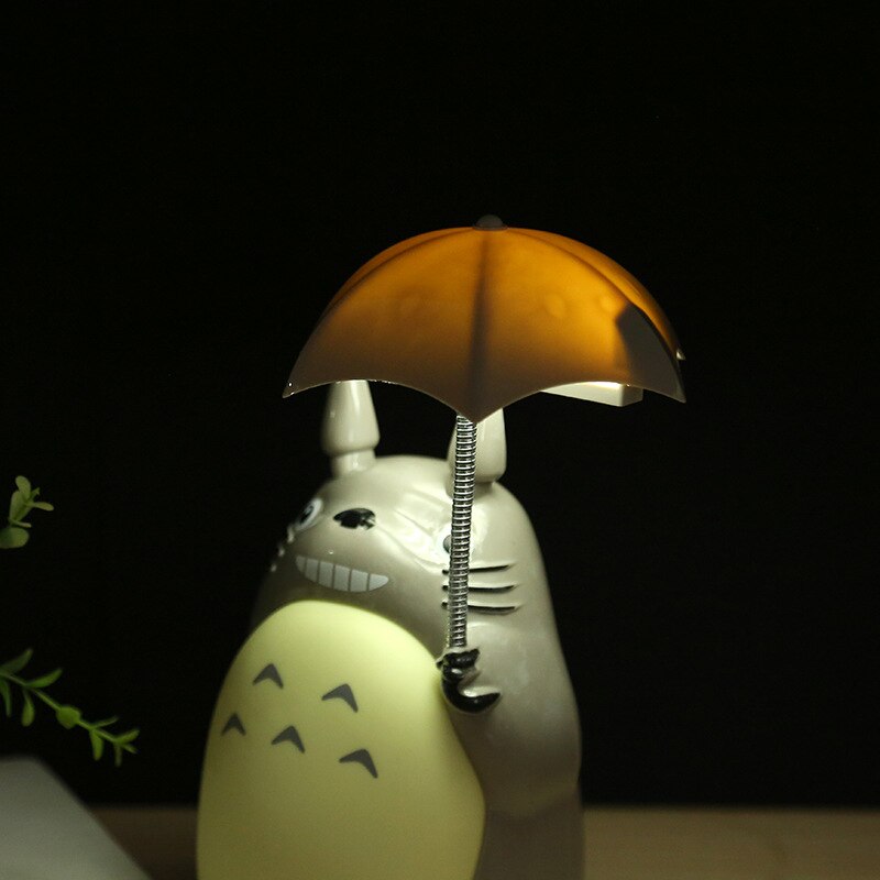Creative Cartoon Totoro Charging Night Indoor Light  Animal LED UBS Table Lamp Children&