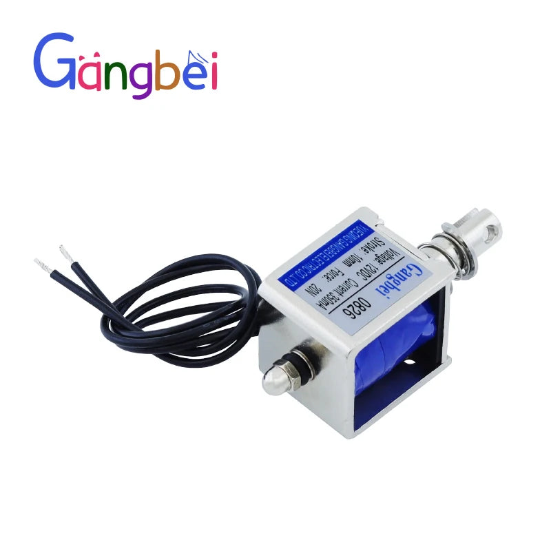 gangbei-0826B Wholesale Pull Type Linear Solenoid Electromagnet JF-0826B DC 6V 12V 24V 350mA Force 20N travel 10mm