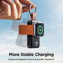 Joyroom Portable Wireless Charger for Apple Watch Series 8/Ultra/7/6/5/4/3/2/SE 2000mAh iWatch Charger Black Magnetic Power Bank
