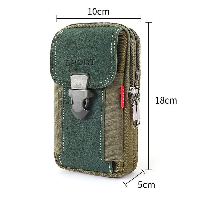 Man Belt Pouch Mobile Phone Bag for Men Phone Holster Bag Molle Waist Bag Pack Small Tactical Duty Belt Backpack Card Holder