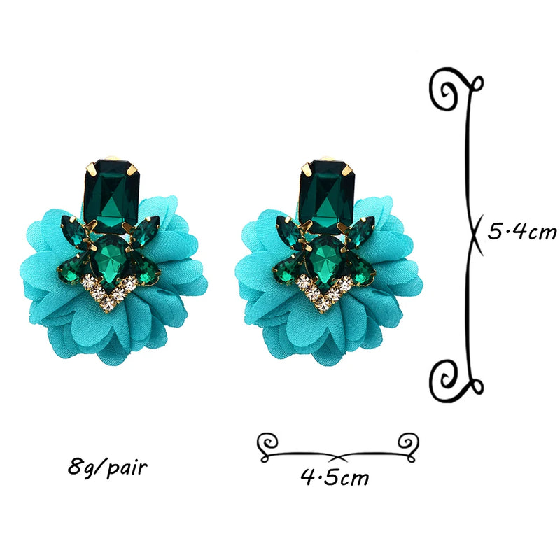 Ethnic Elegant Earrings For Women Crystal Lace Handmade Lovely Earrings Vintage Boho Statement Earrings Wholesale