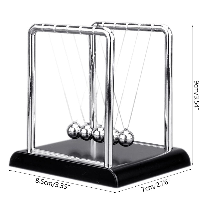 s Toy Ball Conservation of Energy Display Metal Heavy Duty Anxiety Toy Office Decor