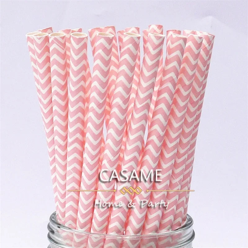 25 pcs lridescent Straws carnaval Party Wedding Decoration Kids Birthday Baby Shower Christmas Frozen Supplies party