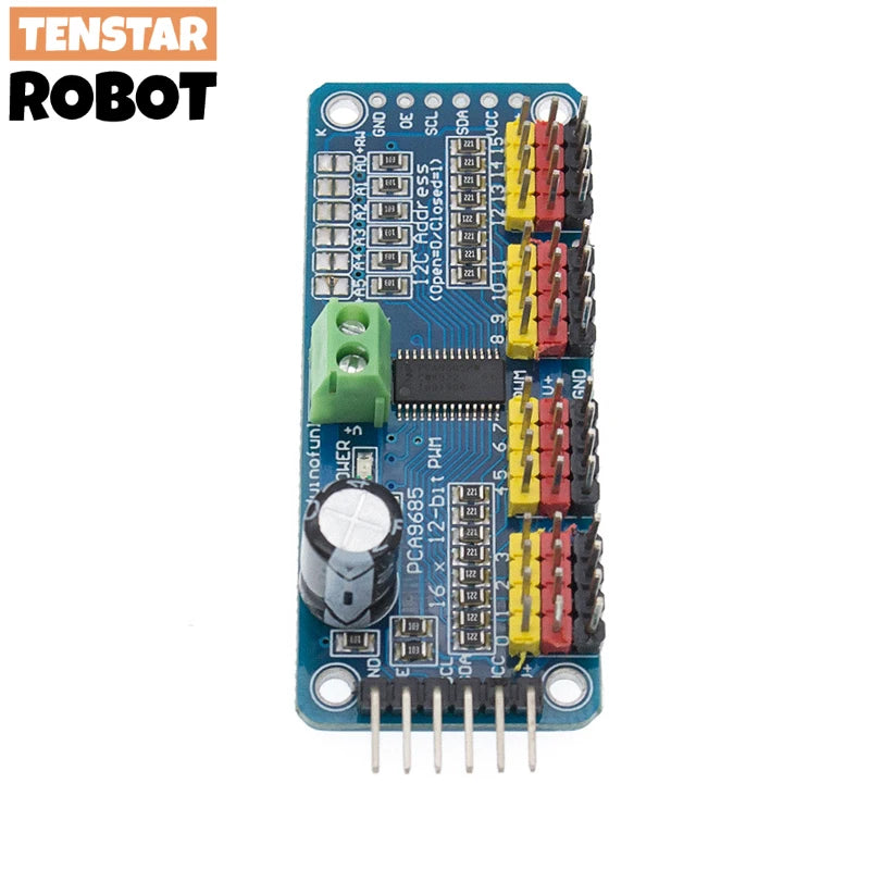 PCA9685PW 16 Channel 12-Bit PWM Servo Shield Driver I2C Interface PCA9685 Module For Raspberry Pi