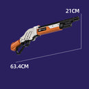 1200PCS Technical Emissible Winchester M1887 Shotgun Building Blocks Gun Model MOC Assemble Bricks Toys Birthday Gift For Kids