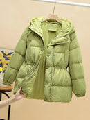 New Women Down Jacket Casual Style Autumn Winter White Duck Down Coats And Parkas Female Outwear