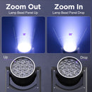 Yiflamefly 2Pcs 220W Zoom Wash Moving Head Light With Light Strip 19X8W LED RGBW Stage Light For Disco Bar KTV Wedding Party