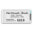 2.1'' 2.9'' E-paper E-Ink EInk Display Screen NFC BT Version App Operating Software TFT Screen IP65 Electronic Price Tag Card