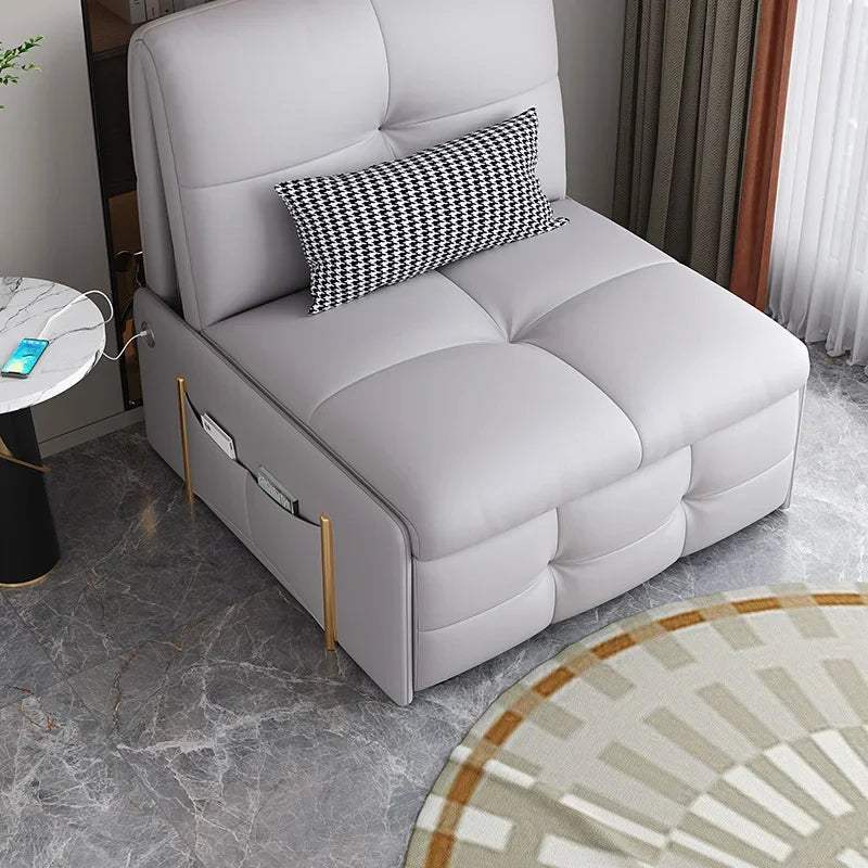 Electric smart remote control sofa bed linen double living room balcony