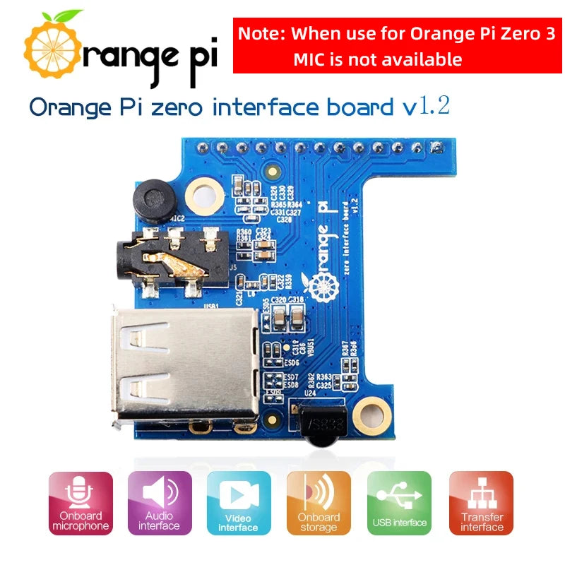 Orange Pi Zero 3 4GB RAM Allwinner H618 64-Bit WiFi 5 + BT5.0 LPDDR4 16MB SPI Flash Gigabit Ethernet Android 12 TV Ubuntu 22 OS