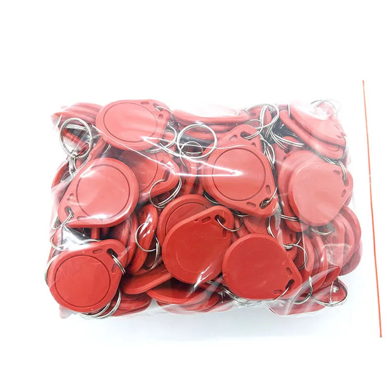 100pcs RFID Tag 13.56MHz NFC Tags Keyfob Proximity RFID Card Key Fobs for Access Control