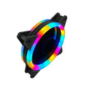 120mm PC-Gehäuselüfter, einstellbar, 52CFM, Antivibrationsgummi, LED, Computer-Lüfter 12V, leiser Ventilator, PC Computer Cool Fan