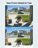 Dekco 5MP Ultra HD 2.4/5G WiFi Video Doorbell Outdoor Camera PIR Motion Detection 2-Way Audio Wireless Door Bell Support Alex