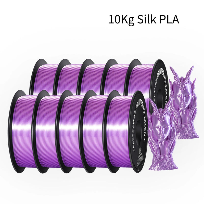 GEEETECH 10Kg 3d Silk PLA Filament 1.75mm Spool Wire For 3D Printer Material,Safety, Vacuum packaging