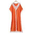 Dubai Türkei Muslim Abaya Kleid Damen Boho Sommer Quaste Marokkanischer Kaftan Strandkleid Islamische Kleidung Lange Kleider Ropa Lange Roben