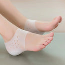 Unisex Invisible Height Increase 5CM Silicone Socks Gel Heel Pads Orthopedic Arch Support Heel Cushion Insoles Foot Massage Pad