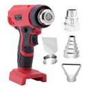 360W Cordless Heat Gun Portable 400℃ Hot Air Gun with 4 Nozzle Fit for Milwaukee 18V Battery (No Battery)