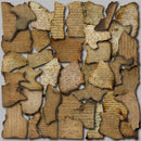 40pcs Retro Stamp Effect 2 Stickers Children's Diy Stationery Computer Stickers Student Stationery