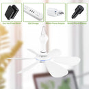 The Zephyr | USB-Powered Modular Ceiling Fan with 6 Detachable Blades
