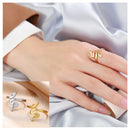 Mode Schlangenform Ring Edelstahl Schmuck Goldfarbe Bague Serpent Ringe für Frauen Süßer Party Schmuck
