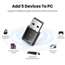 UGREEN USB Bluetooth 5.3 5.0 Adapter Empfänger Sender EDR Dongle für PC Kabellose Übertragung Bluetooth Kopfhörer Lautsprecher Maus