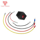 3D Printer Parts 220V/110V 6A Power Supply Switch Male Socket with Fuse for DIY Accessories AC Power Socket Wiring Connector