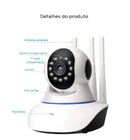 NEVERDIE STORE - (security protection)Camera Robo 3 Antenas Ip Wifi 360º 720p Sistema Yoosee ENVIO RAPIDO PARA TODO O BRASIL