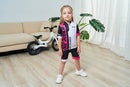 2022 Children's Balance Bike Cycling Clothes Short Sleeve Cycling Jersey Set For Kid Summer Sports Girl Bicycle Clothing