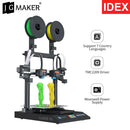JGMAKER Artist D 3D Printer IDEX Dual Independent Extruder Direct Drive 32 bit Motherboard Linear Rail Dual Z-axis