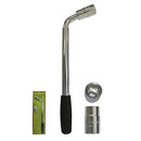 Extendable Telescopic Car Wheel Wrench with 17Mm-19Mm and 21Mm-23Mm Reversible Sockets