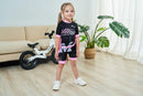 2022 Children's Balance Bike Cycling Clothes Short Sleeve Cycling Jersey Set For Kid Summer Sports Girl Bicycle Clothing