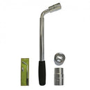 Extendable Telescopic Car Wheel Wrench with 17Mm-19Mm and 21Mm-23Mm Reversible Sockets