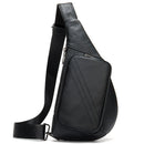 WESTAL Men's Shoulder Bag Men's Genuine Leather Chest Pack Man Sling Messenger Bags Belt Small Crossbody Bags Side Bags for Men