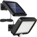Outdoor Solar Luminaire With Waterproof Motion Sensor With 3 Lighting Modes And 56 LEDs